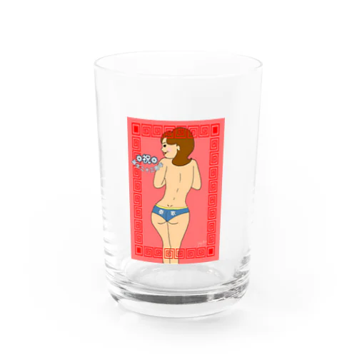 やすかお誕生日おめでとう Water Glass