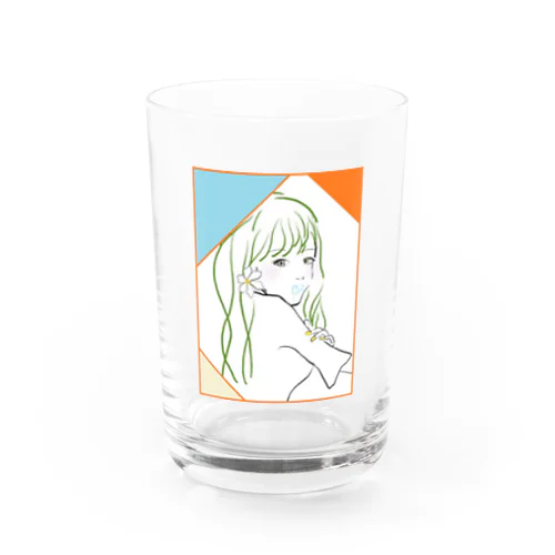 クチナシのおんなの子 Water Glass