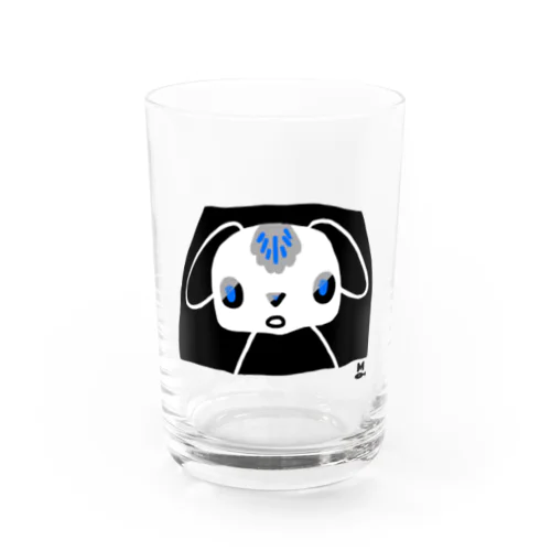 あたまにかしわ餅dog Water Glass