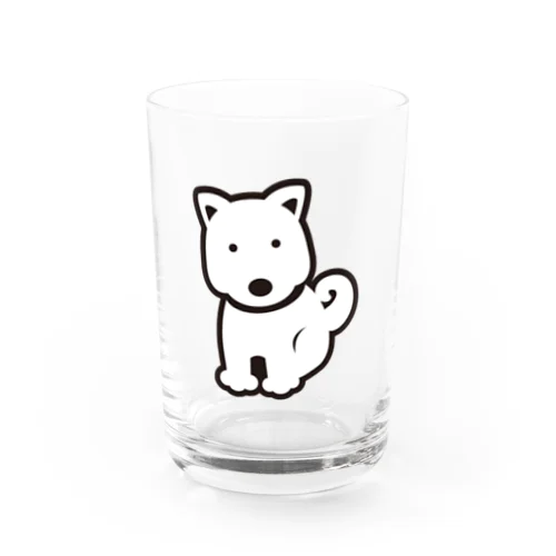 シンプルわんわん（犬） Water Glass