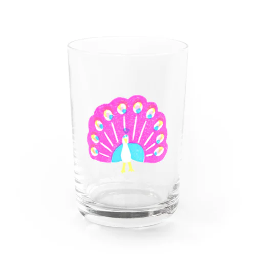 クジャク　桃羽 Water Glass