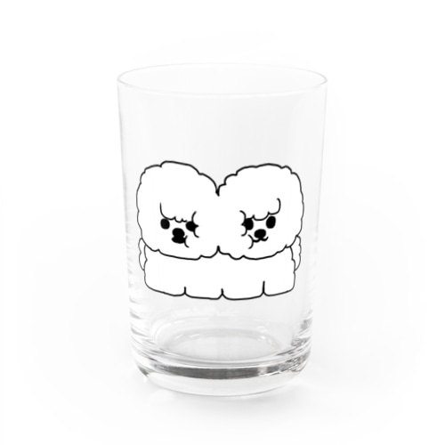  よこ丸くんとたて丸くん Water Glass