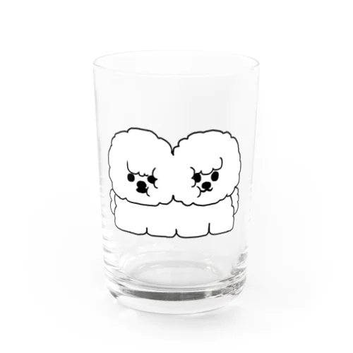  よこ丸くんとたて丸くん Water Glass