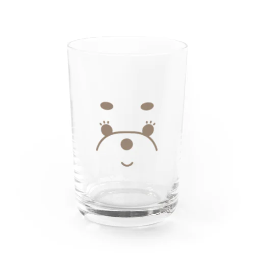 ほほえむ、わたあめわんこ Water Glass