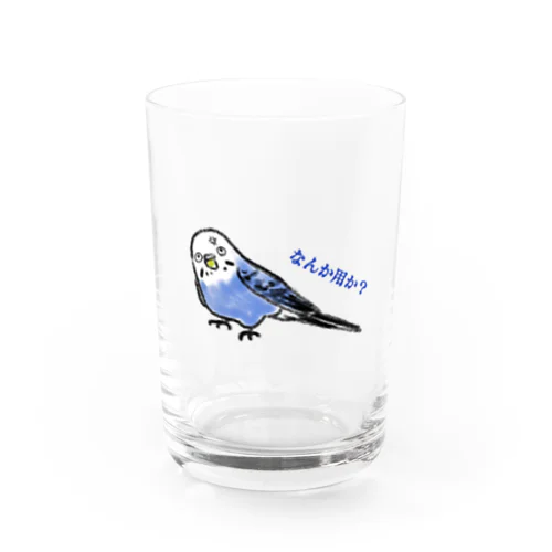 何か用か？（ピピ） Water Glass