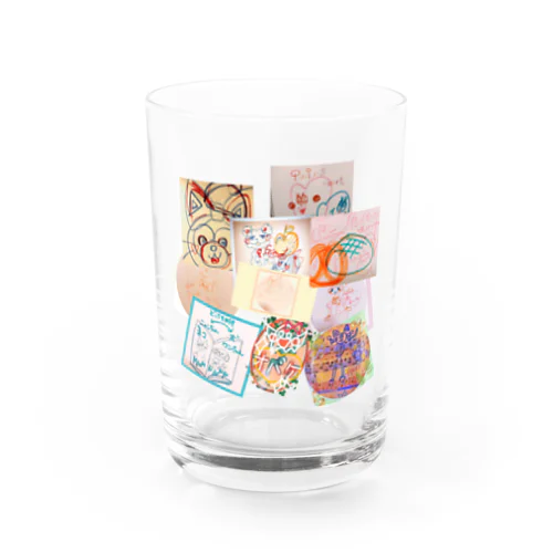 イラストのコラージュ  Water Glass