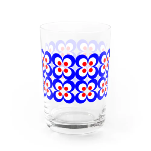 60s風　レトロ柄　その１ Water Glass