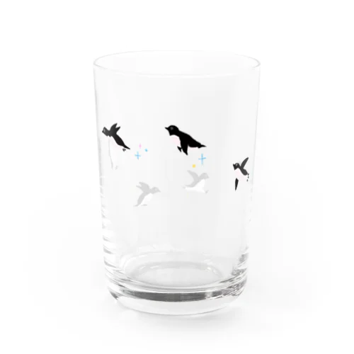 空飛ぶペンギン Water Glass