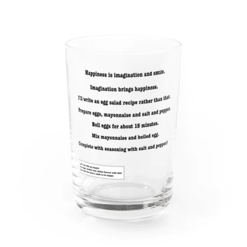 卵サラダレシピグッズ Water Glass