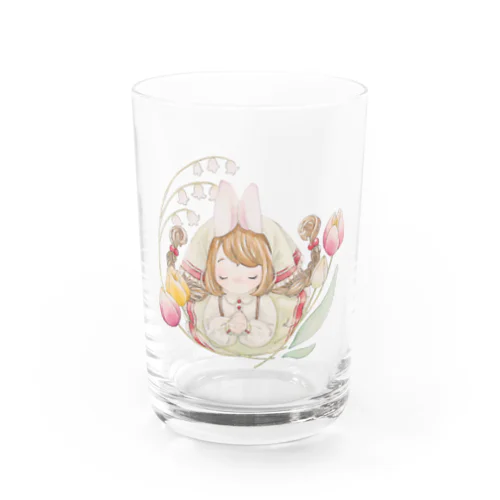 祈り/うさぎ Water Glass