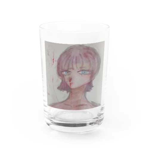 エモい鼻血ちゃん Water Glass