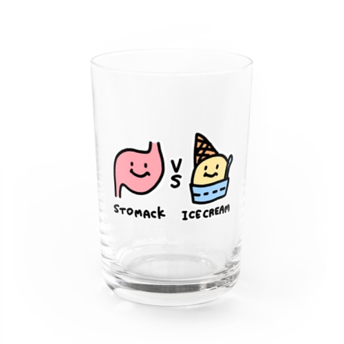 ストマックVSアイスクリーム Water Glass