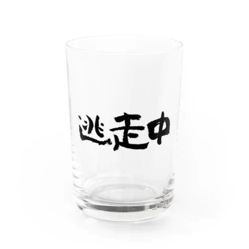 逃走中（黒） Water Glass