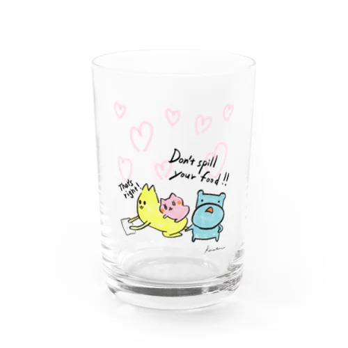 食べこぼしこねたん Water Glass