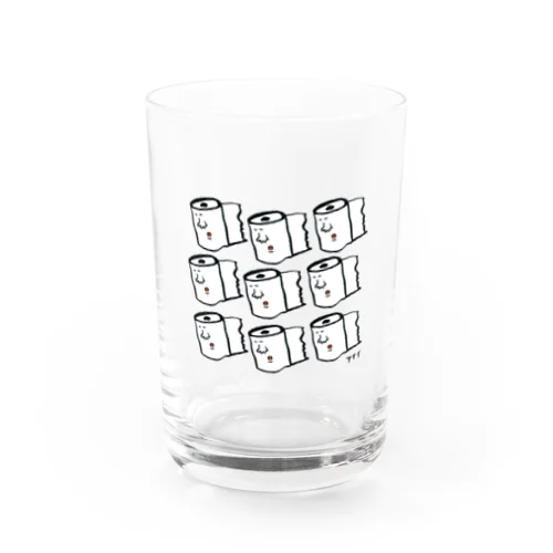 トイレットペーパーのきもちくん Water Glass