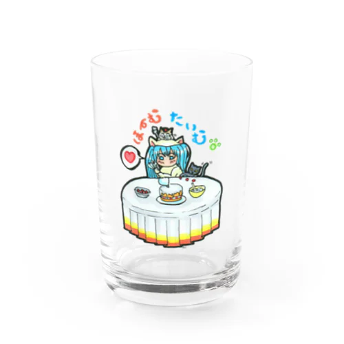 ほーむたいむmikuさんとにゃんズ(背景透過) Water Glass