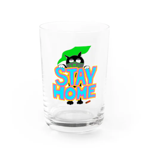 STAY HOME CAT Water Glass