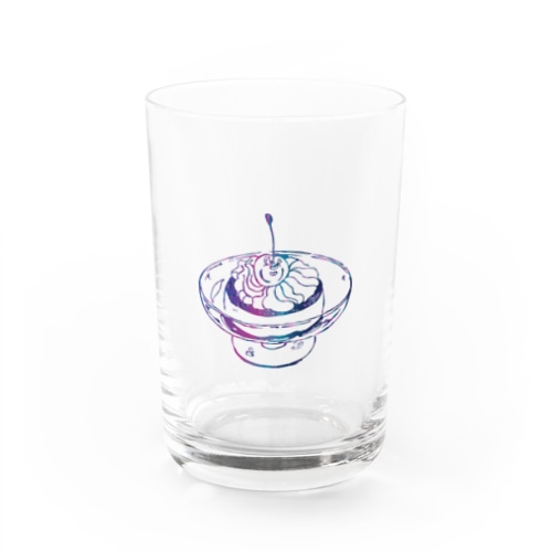 プリンアラモード紫 Water Glass