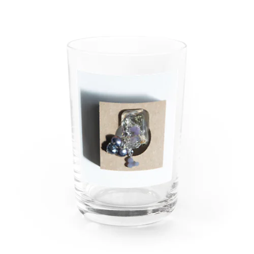 グレープカルセドニーのイヤリング Water Glass