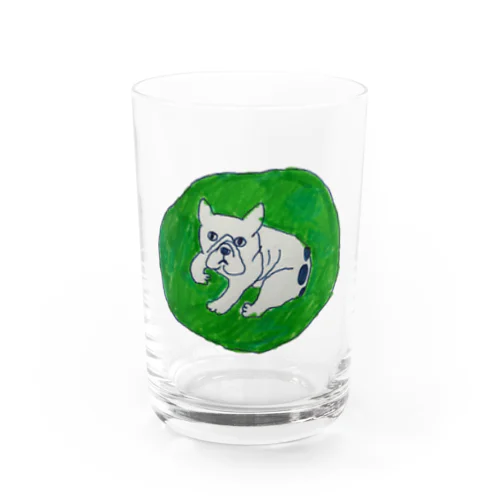 フレンチブルドッグのジャックくん Water Glass