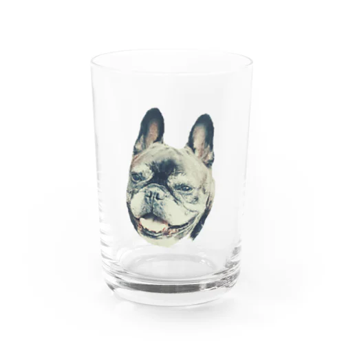 にっこり犬マメ(セピア) グラス