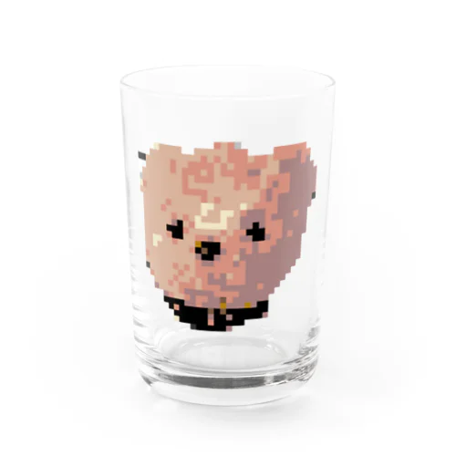 Pixel Teddy Water Glass