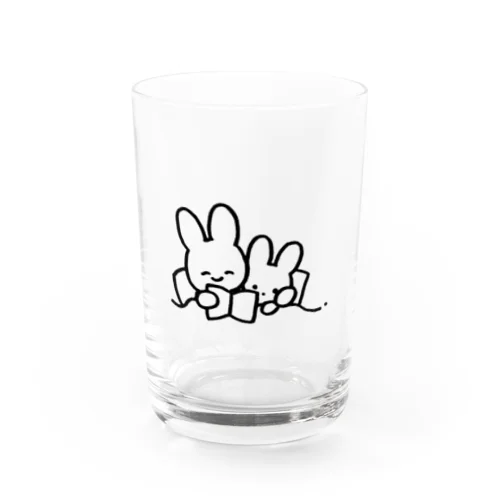 うさぎおやこのベッドタイム Water Glass