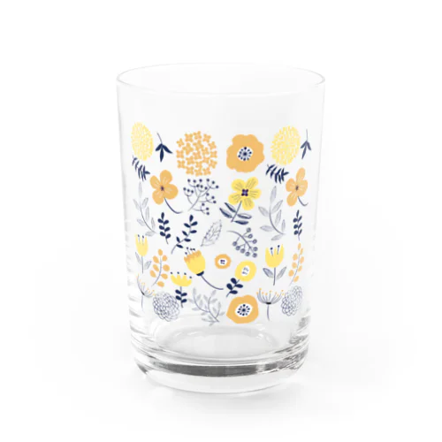 北欧風花柄 Water Glass