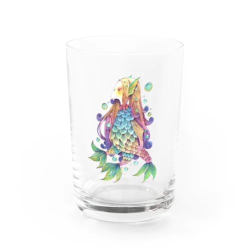 アマビエ様（フルカラー） Water Glass