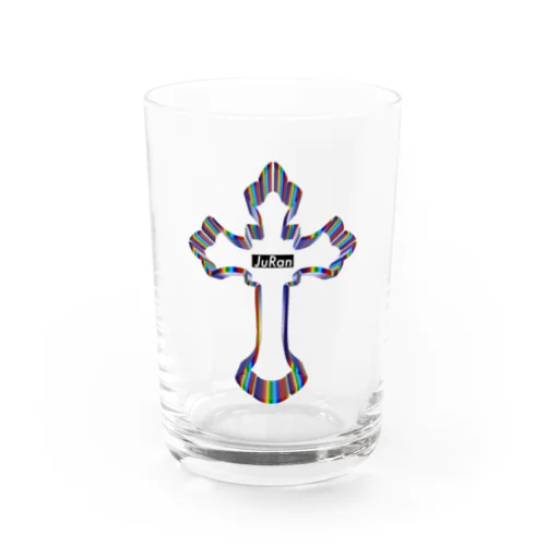 VERSUS® Rainbow Cross Logo Water Glass