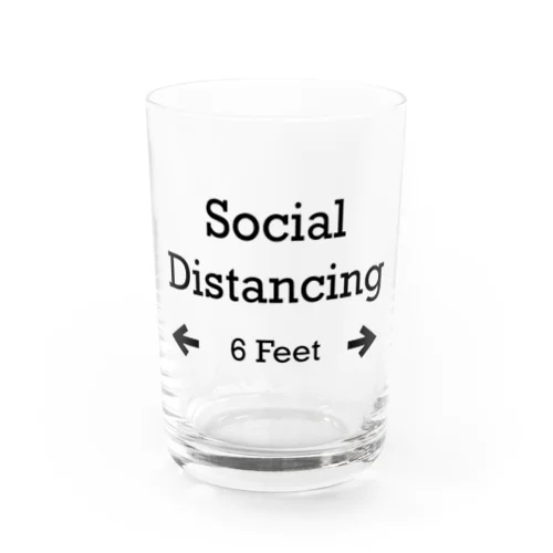 Social Distancing 6 Feet Water Glass