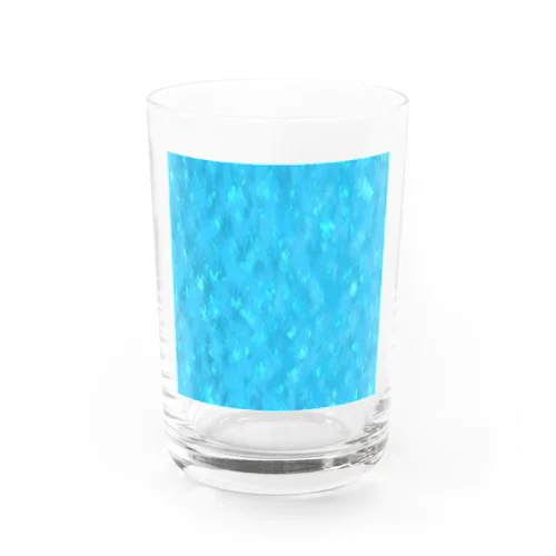 水色系モヤ柄 Water Glass