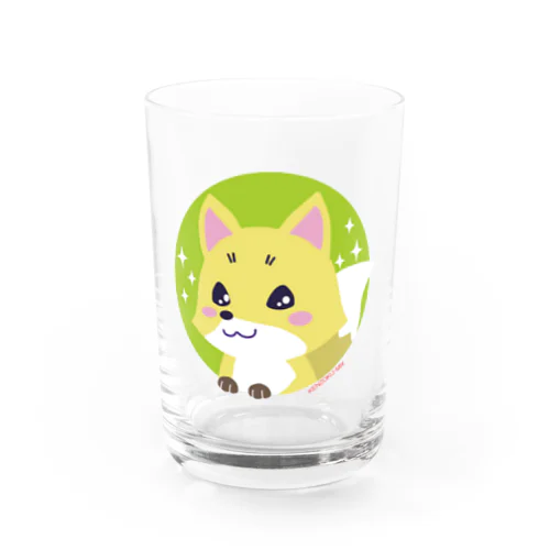 キラキラ狐さん「コンにちは☆」 グラス