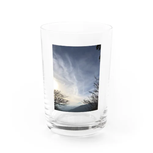 山と太陽 Water Glass