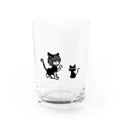 ドットガール＆キャット Water Glass