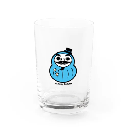 Mr.Dandy DARUMA (水色) Water Glass