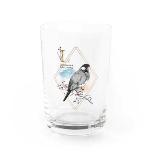 文鳥ちゃん Water Glass