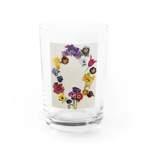 flower photo T Water Glass