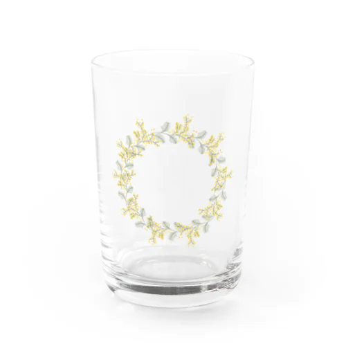 Mimoza wreath Water Glass