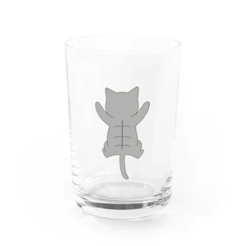 しがみつく鯖トラ猫 Water Glass