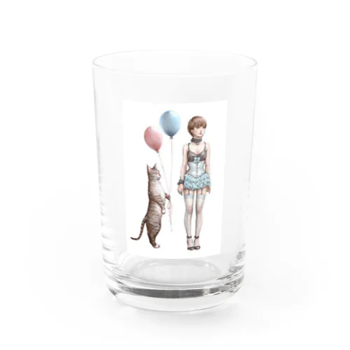 ネコと少女 Water Glass