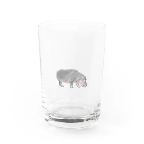 リアルなカバ Water Glass