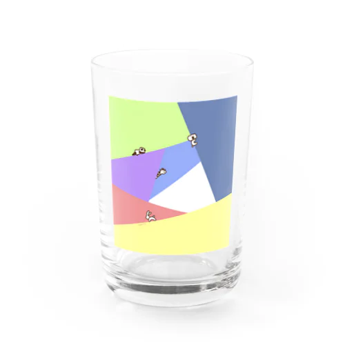 隠れてないコアラウサギパンダキリン Water Glass