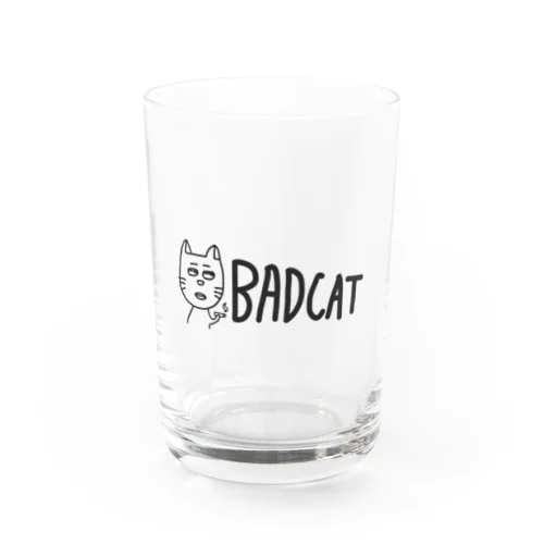 Bad cat Water Glass