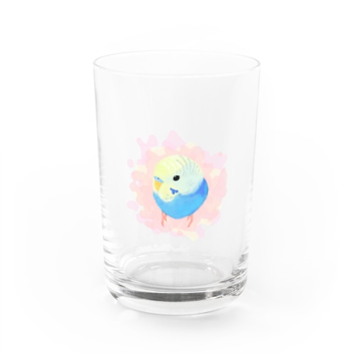 まるまるセキセイインコ【まめるりはことり】 Water Glass