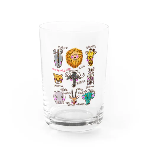 Save the wild life(100円寄付) Water Glass