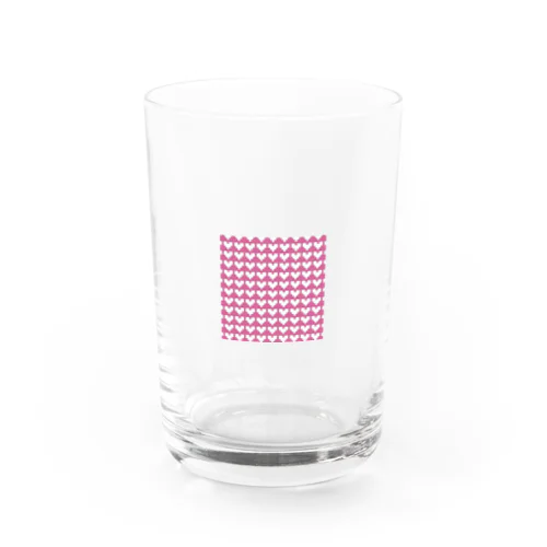 ドットハート・ピンク Water Glass