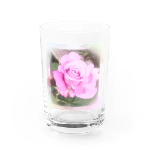 紫の薔薇 Water Glass