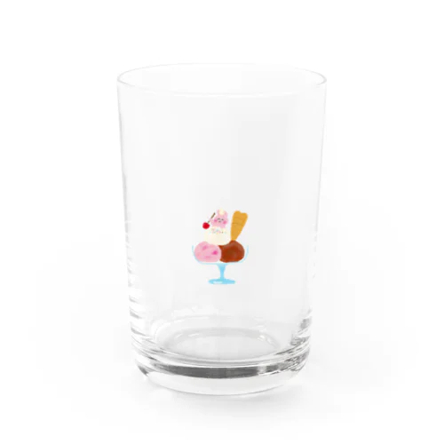 うさぎさんとアイスクリーム Water Glass