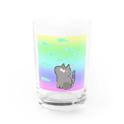 ﾈｺﾁｬｧﾝ Water Glass